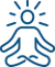icon of a person meditating